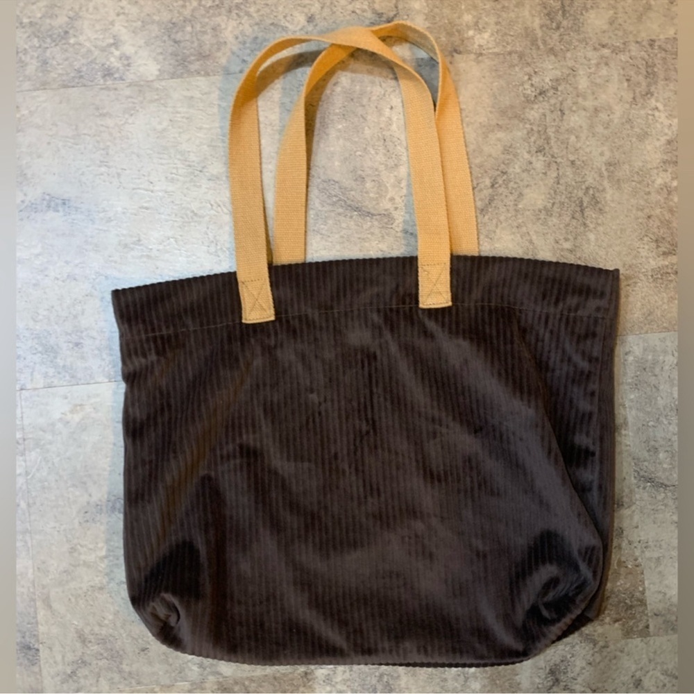 Wild Fable Brown Ribbed Cord Tote. MA0 - Picture 4 of 7